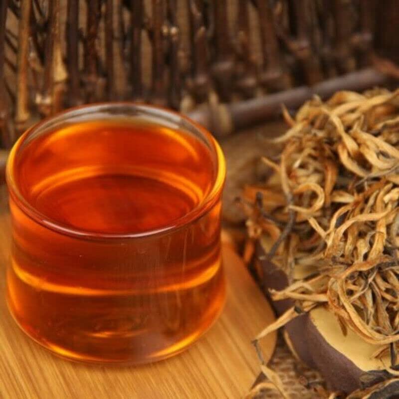 Tè nero cinese Jin Ya 70g Dianhong Tè naturale Dian Hong rima rossa gemma d'oro (70g*2) - immagine 6