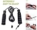 Best Rated Jump Rope by Brazen Academy - Firm Grip No Tangle Speed Ropes for Cardio Training, Cross Fitness, Exercise and Workout, Black