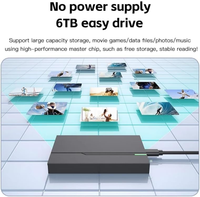 Caja externa para disco duro 2.5" USB C 3.0 miniatura 3