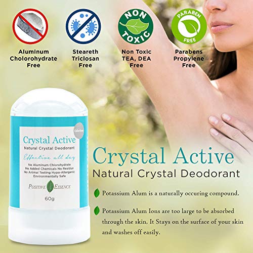 Thai Crystal Deodorant, All Natural Deodorant, Mineral Salt Deodorant, Thai Cristal Piedra De Alumbre Natural Deodorant For Women & Men, Alum Stone, Alumbre Stone #TOP6