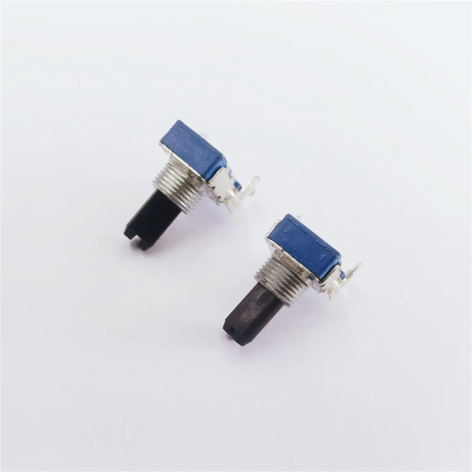 1 pz RK142 potenziometro doppio orizzontale C10K A20K B20K maniglia a punto medio con filettatura 15MMF 6 pin (INTERRUTTORE)(B20K with midpoint)