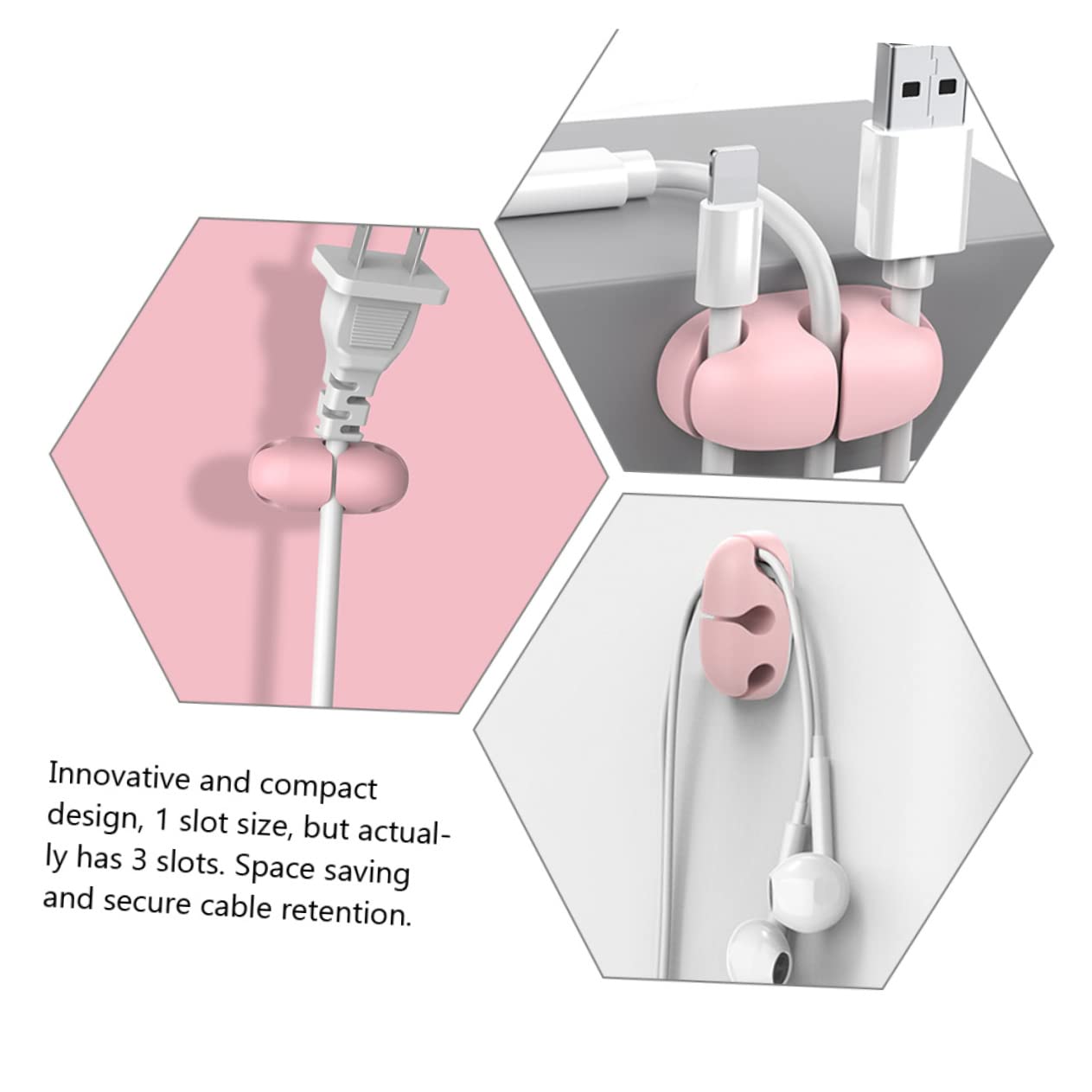 OSALADI 30stücke Kabelhalter Aus Silikon Selbstklebende Kabelorganizer Für Schreibtisch Effizienter Kabelmanagement-lösungen Für Usb Und Netzkabel Platzsparend Und Langlebig