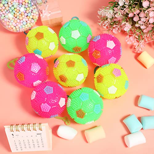 Sumind SUMIND-TOYS-EW67G23S 16 Pieces Led Light Fidget Spiky Soccer Ball Stress Relief Balls Led Flashing Basketball thumb #5