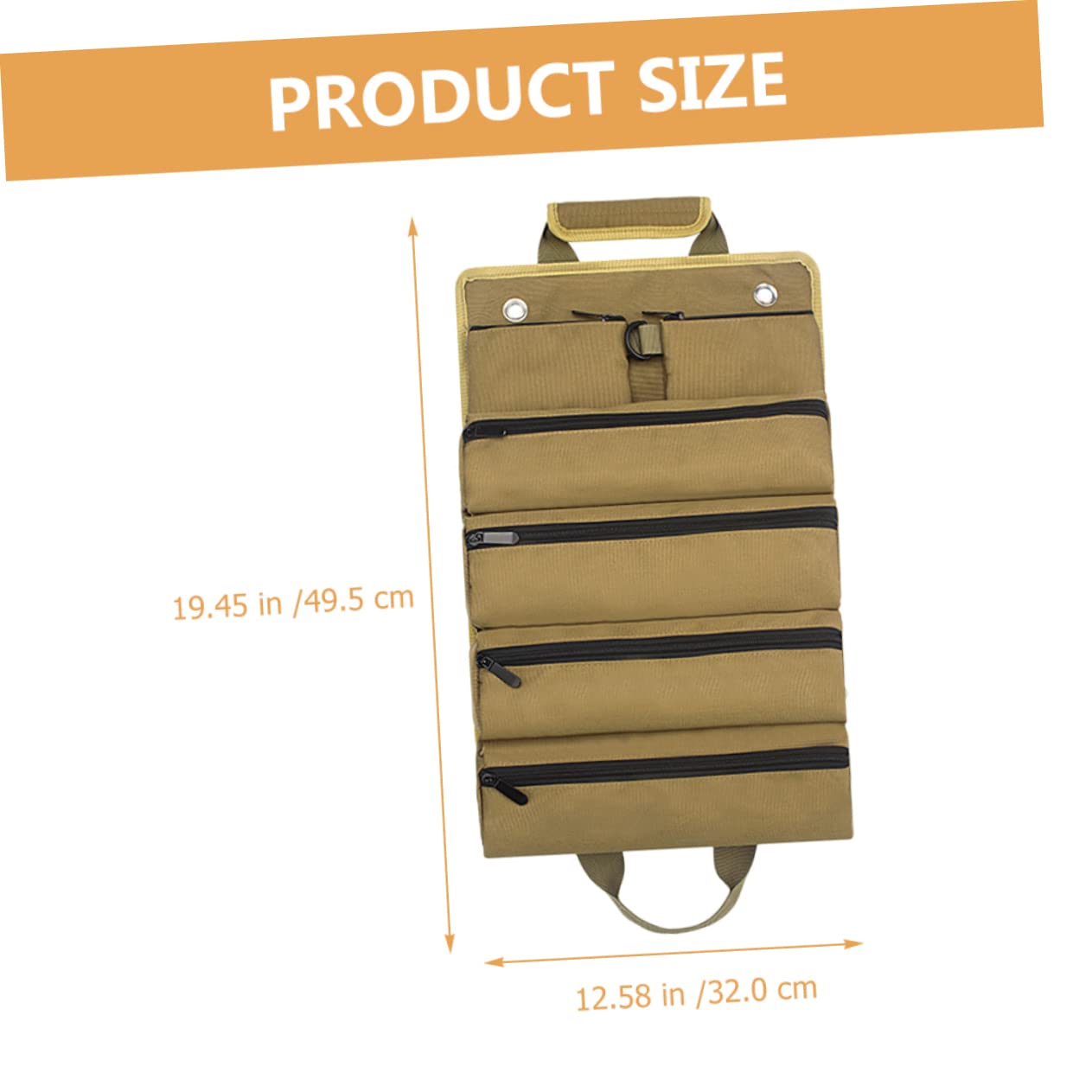 Veemoon Borsa Utensili Oxford Con Chiusura Cerniera Organizer Pratico Per Elettricisti e Falegnami Design e Compatto Resistente e Spaziosa Per Utensili e Accessori