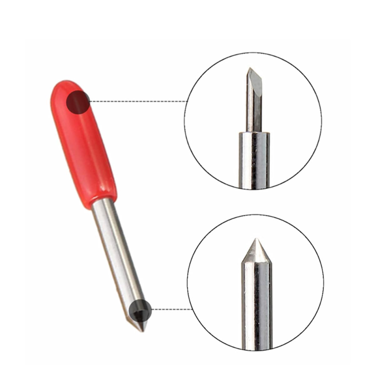 Lurrose 2 Sätze Plotterklinge Schneiden Punkt Oszillierende Säge Schwingen Oszillierendes Werkzeug Cutter 6 Stück * 2