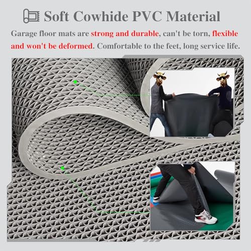 Alfombrilla antideslizante de PVC con 7 mm de grosor y drenaje para zonas húmedas 2