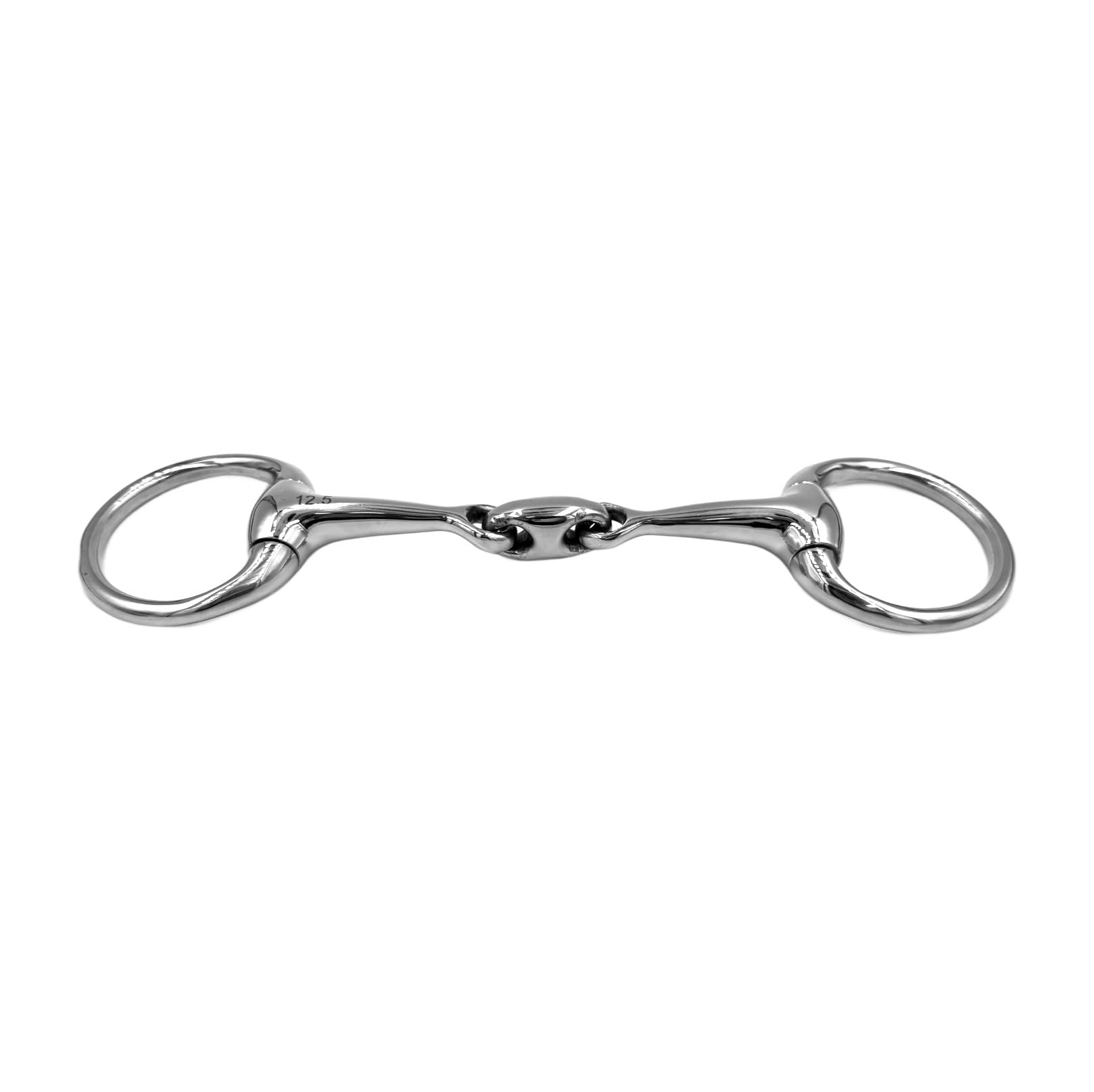Equine Smile ES0123 Olive Head Bit Simple Broken Stainless Steel Ring Diameter 55 mm Bit Thickness 14 mm (13.5 cm) - Image 2