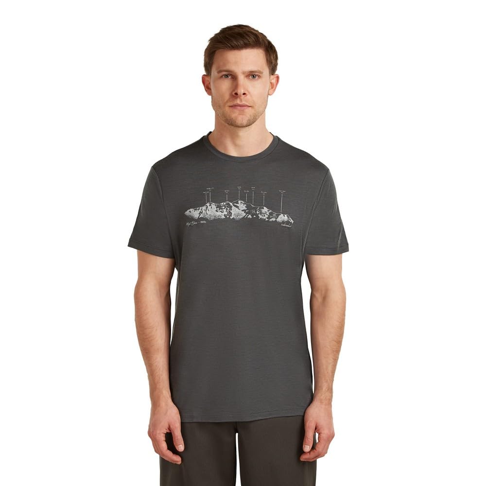ICEBREAKER Merino 150 Tech Lite The Peaks Kurzarm-T-Shirt L