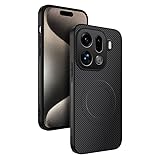 teroxa for Oppo Find X9 Pro Case Compatible with Magsafe, Carbon Fiber & Flexible Silicone Bumper Cover Rugged Lightweight Slim Fit Grip Shockproof Protection (Black)