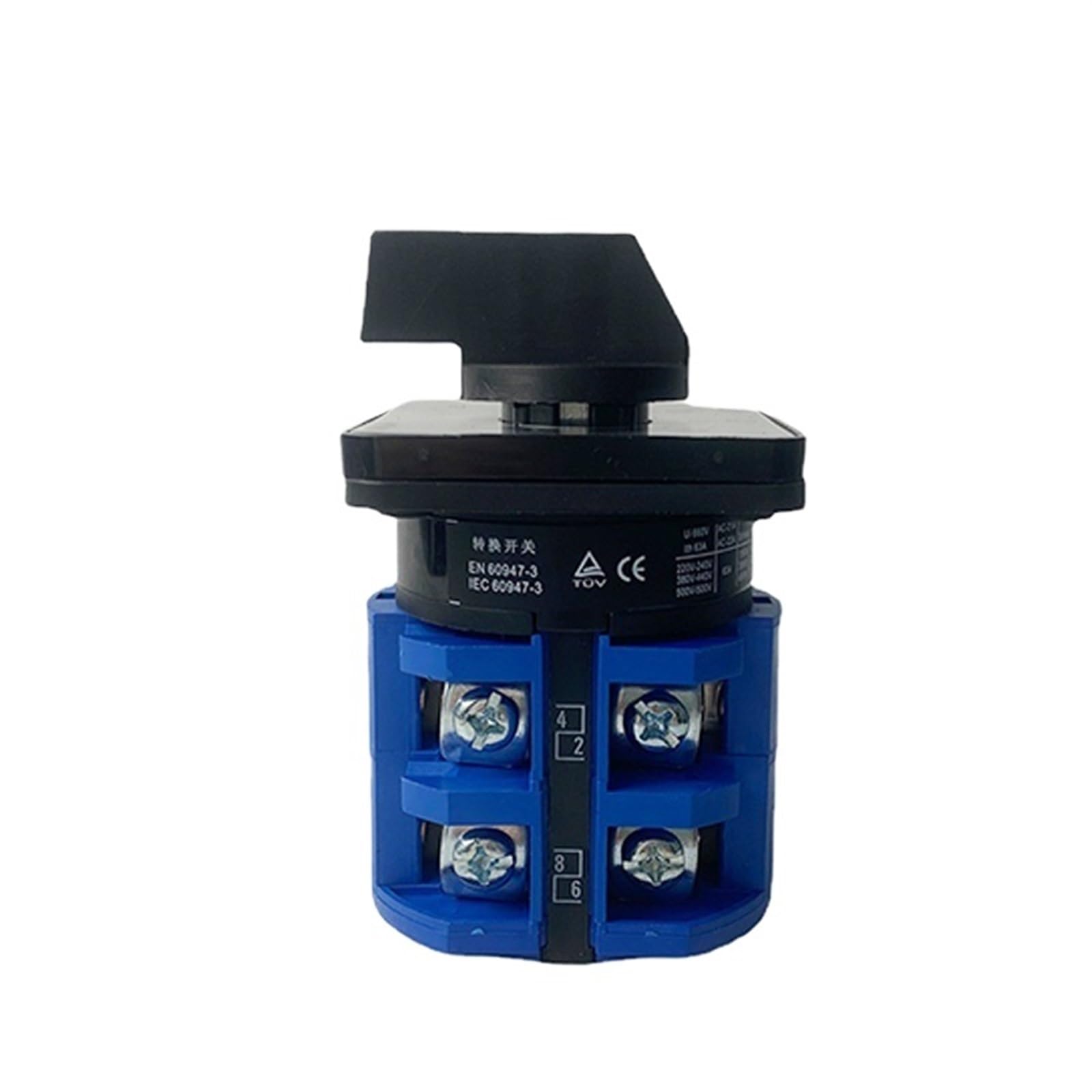 Selector de cambio universal YMW26-63/2 con 8 terminales de tornillo para 63A 5