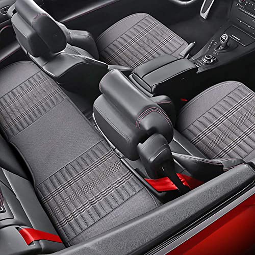 Capitauto Car Seat Cushion,Car Seat Cover Universal Bottom Driver Pad,Bamboo Charcoal Comfortable And Breathable Fabric Seat Cushion With Storage Pouch,Fit For Trucks Vans Cars Suv (Gray) #TOP5