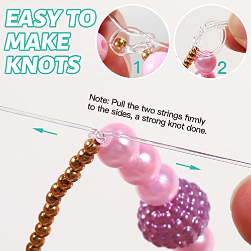 0.8Mm Bracelet String, Ygdz Elastic String For Bracelets Jewelry Making, Stretchy Beading String Elastic Cord For Bracelets, 1 Roll 100M (0.8Mm) #TOP5