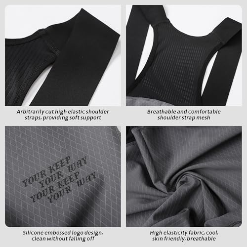 YKYWBIKE Cycling Bib Shorts for Men 4D Padded Bike Shorts Breathable Cycling Bibs Men MTB Biking Bicycle Short with Padding - Thumbnail 5