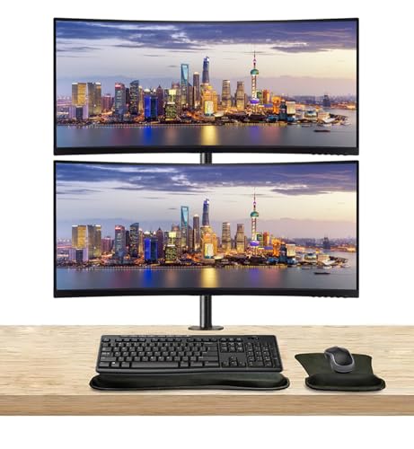 Image of ViewSonic VP3456a 34-inch Curved 2K UWQHD Premium Monitor, 2-Pack Bundle, Dock, HDMI, DisplayPort, USB Hub, Ethernet, Integrated Speakers, Desk Mount Stand, Wireless Keyboard & Mouse, Gel Pads