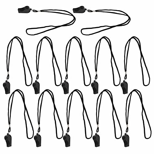 Silbato deportivo plástico Tyenaza 12 pcs negro miniatura 5