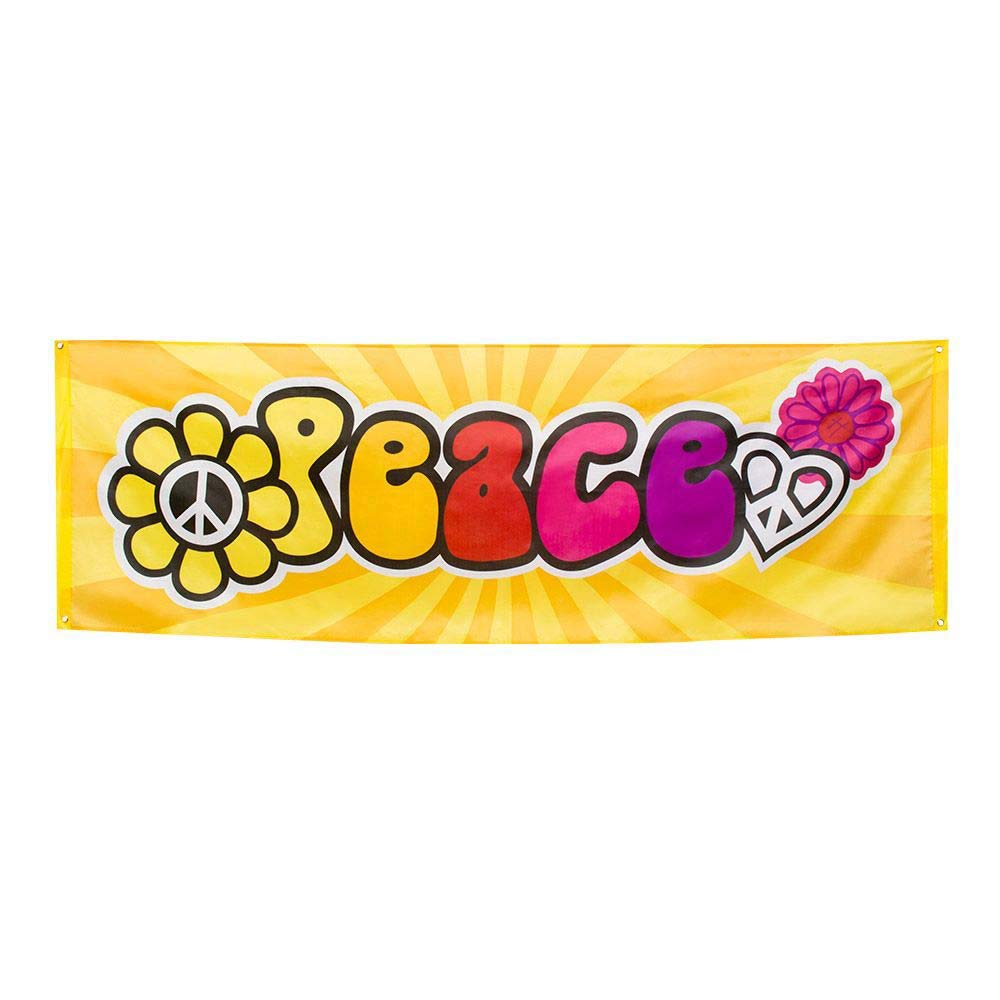 Boland Bol44503 Hippie Fabric Banner, multi-coloured