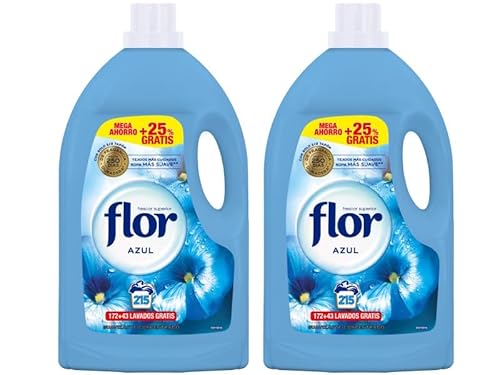 Flor Azul Suavizante Concentrado para la ropa - 430 lavados (2 x 215 lavados)