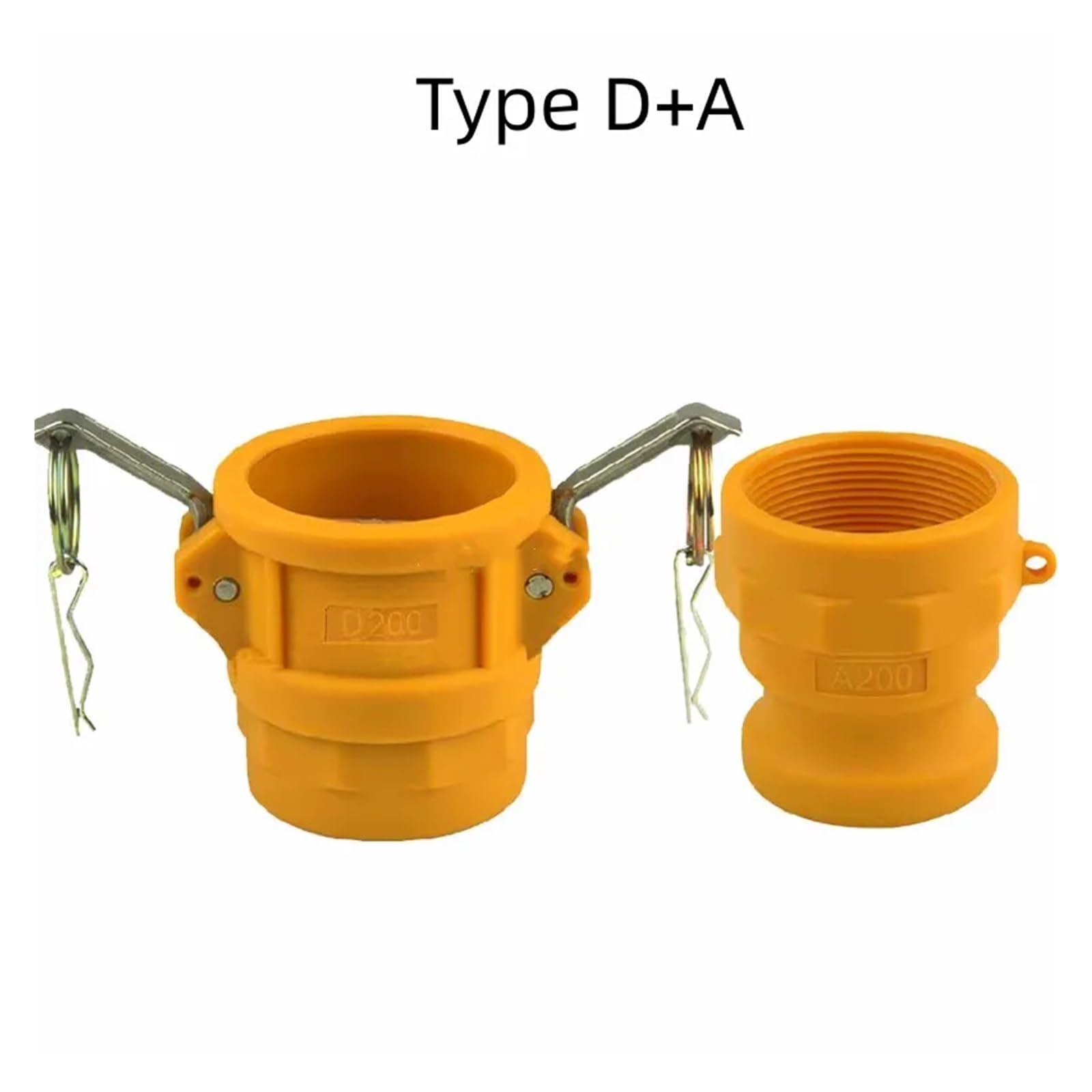1Pcs DN15 To DN50 Camlock Couplings 1/2" To 2" Quick Disconnect PP Pipe Fittings(Red,1-1/2") Barb Fittings