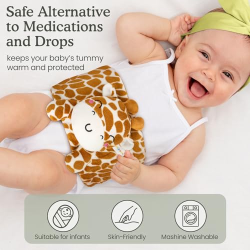 image for Cuckool Baby Colic and Gas Relief, Heated Tummy Wrap for Newborns Bell