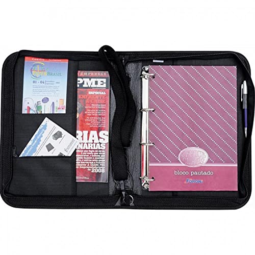 Pasta Fichário Universitária Escolar em Material Sintético com Prancheta 4 Argolas Incorpast 16221