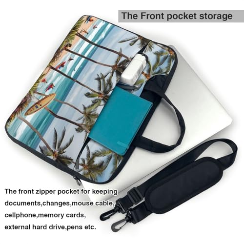 Maletín para portátil con diseño Hawaiian Surfer 14 pulgadas miniatura 5