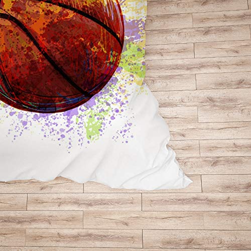 Linge de lit basketball 3 pièces lit simple en polyester doux