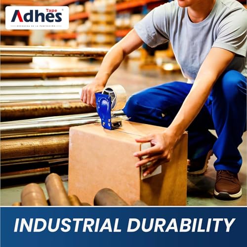 Image of ADHES Packaging Tape 2.7MIL Heavy Duty Packing Tape Mailing Tape,3 Rolls | 3 inch x 165 ft (55 Yards) Clear Shipping Tape, Ultra-Strong & Durable for Packaging, Moving, Mailing, and Sealing