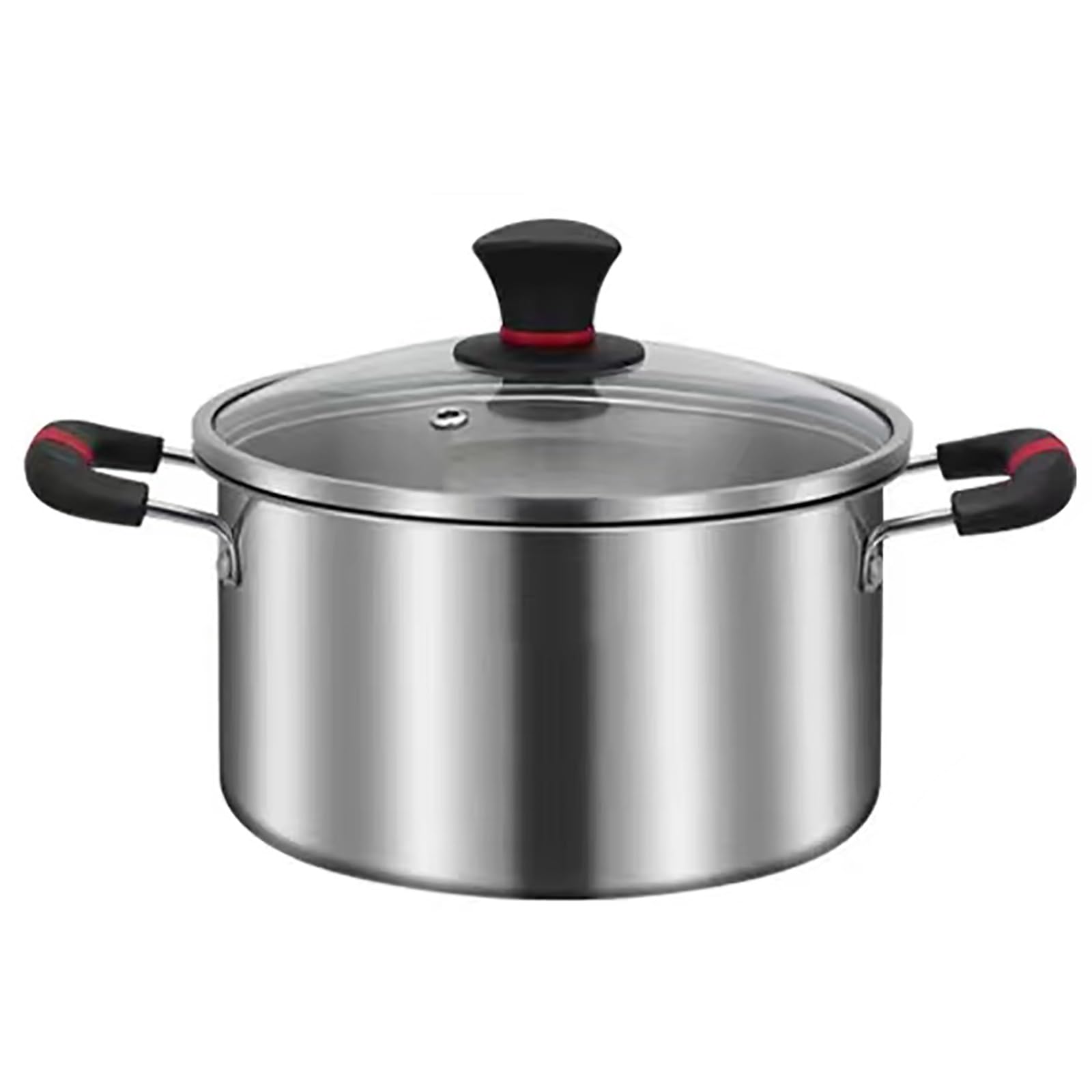 Aserzenith Women's One Color 316 Stainless Steel Stockpot With Lid,Household Soup Pot,Induction Cooking Pot For Soup, Rice,Stew,Oven And Dishwasher Safe ( 24Cm)