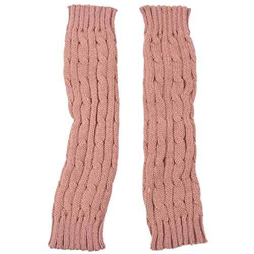 Koanhinn Mode Hiver Femmes Unisexe Bras Chauds Long Mitaines Tricoté Pâte de Haricots Rouge, Pâte à grains rouges, Einheitsgröße
