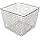 G.E.T. WB-301-MG Heavy Duty Iron Wire Utility Storage Basket, Square, 16.5
