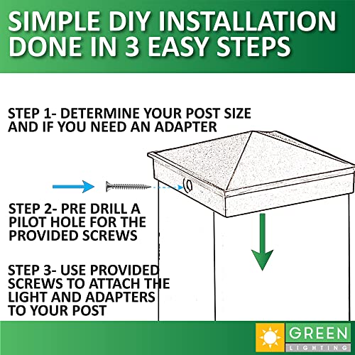 Greenlighting 4X4 Aluminum Pyramid Post Cap Cover (Brown 12 Pack) Fits 4X4 Nominal Wood (True 3.5 X 3.5) Powder Coated Matte Outdoor Post Caps Cover, Fence Wood Post, Decking, Waterproof #TOP4