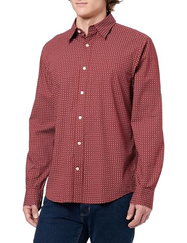 ¡Chollo! GANT REG Micro Print Shirt Rojo 4XL - Oferta Imperdible