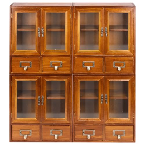 Set of 4 Mini Cupboards - Pantry Storage Cabinet -