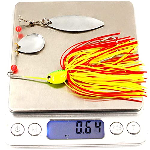 6Pcs Metal Spinner Baits For Bass Fishing, Multicolor Spinnerbaits Fishing Lures Kit Pike Jig Lure With Colorado And Willow Blade For Bass Trout Pike #TOP4