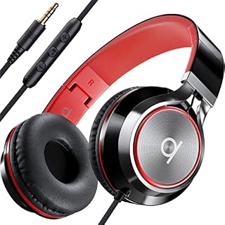ARTIX CL750 Wired Headphones with Microphone - On Ear Headphones Noise Cancelling, Headphones Wired, Headphones Over Ear, Heaphones Wired, Overhead Headphones with Mic, Laptop Headphone, PC Head Phone