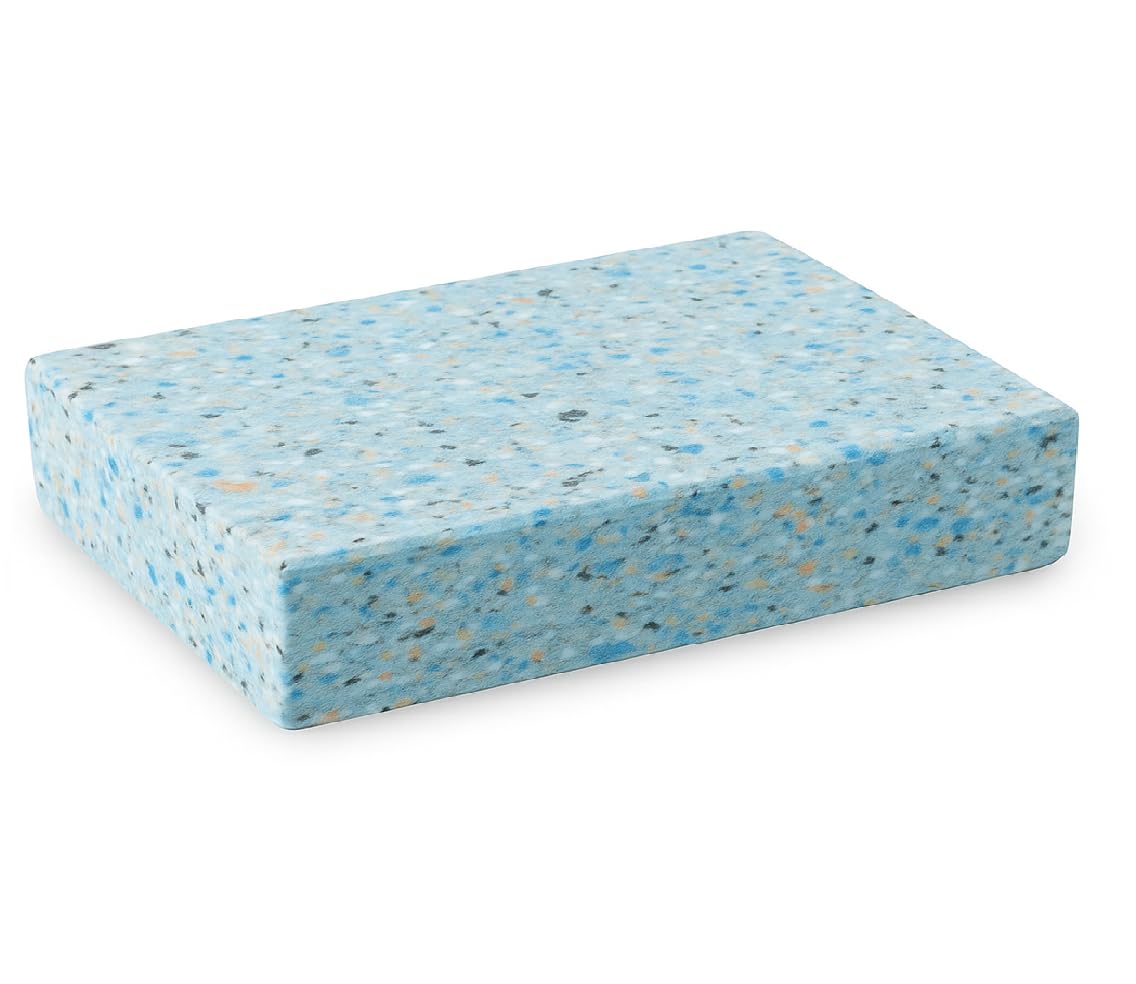 Beginners Yoga Foam Block 20 x 10 x 5 cm (8″ x 4″ x 2″) Compact Lightweight Support Cushion for Yoga, Pilates & Exercise, Ideal for Small Spaces
