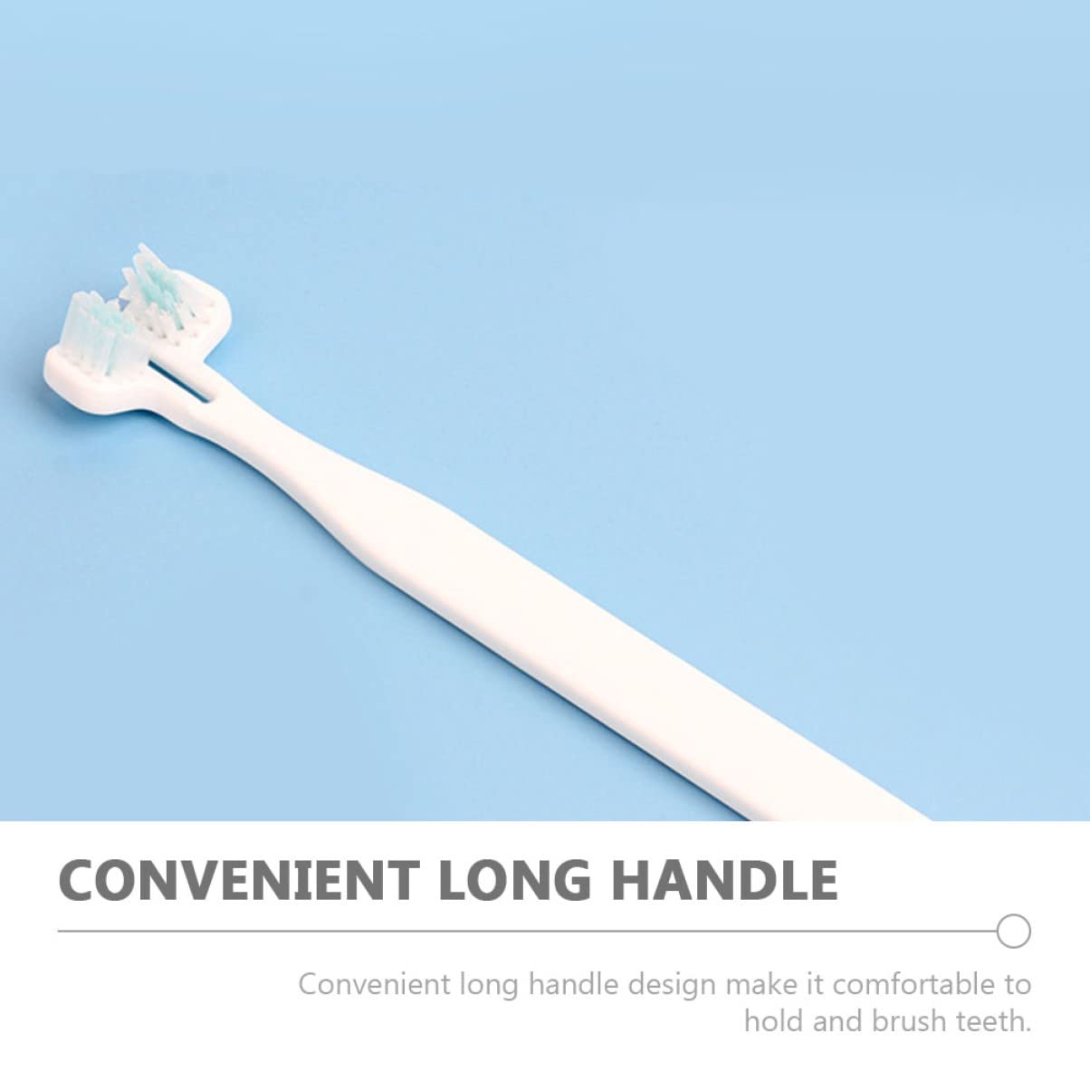 TOGEVAL Teeth Cleaner for Dogs Toothbrush Set Comfortable Brush for Household Cats Simple Elegant Design