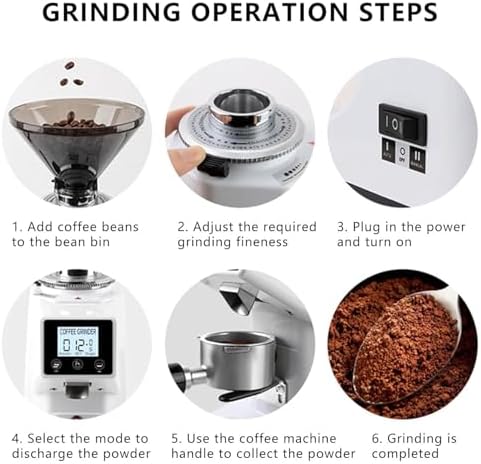 Electric Coffee Grinder - 19 Precision Settings, Automatic Bean Grinder with LCD Control, Stainless Steel Burrs for Espresso, Drip, Pour Over & French Press (1500ML)