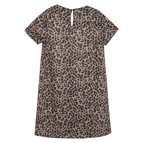 Speechless Girls' Short Sleeve Animal Print Faux Suede Dress3