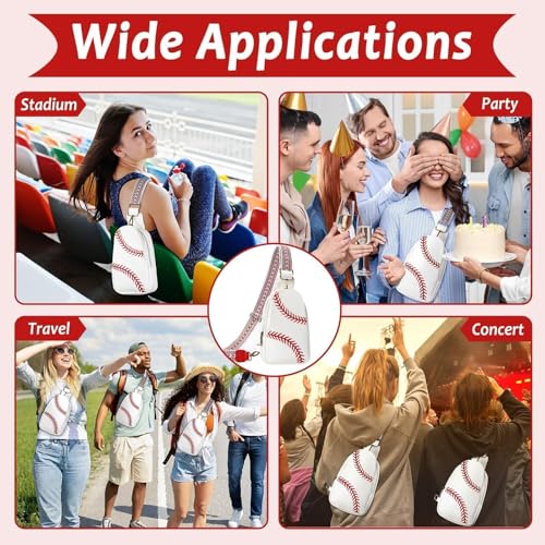 Image of Crossbody Bag for Women Coin Purse PU Leather Wide Guitar Strap Party Bags Game Essentials Must Haves for Men Girls Adult