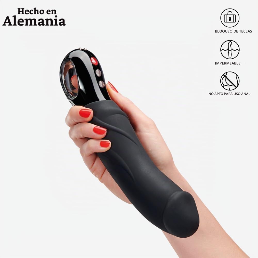 Fun Factory BIG BOSS - BLACK LINE - vibrador G5 XXL recargable para mujer punto G negro de silicona médica | Fun Factory BIG BOSS - BLACK LINE - vibrador G5 XXL recargable para mujer punto G negro de silicona médica