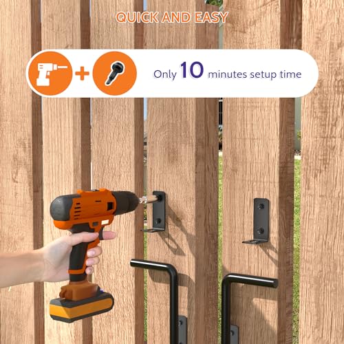 Image of SKYSEN 2 Pack 36 inch Cane Bolts for Gates, Gate Drop Rod, Gate Stopper- Ultra Drop pin Dia of 19 /32 inch- Heavy Duty gate Bolt- Wood & Vinyl Fence gate Hardware