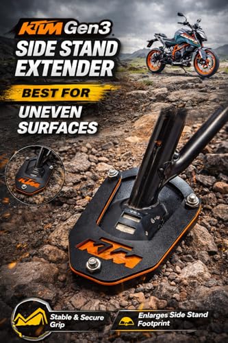 Image of L3 MODZ KTM Side Stand Extender Duke 125 200 250 390 / Adventure 250 /390 Side Stand Base Plate
