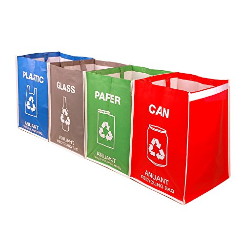 ANUANT Separate Recycling Waste Bin Bags for Kitchen Office in Home