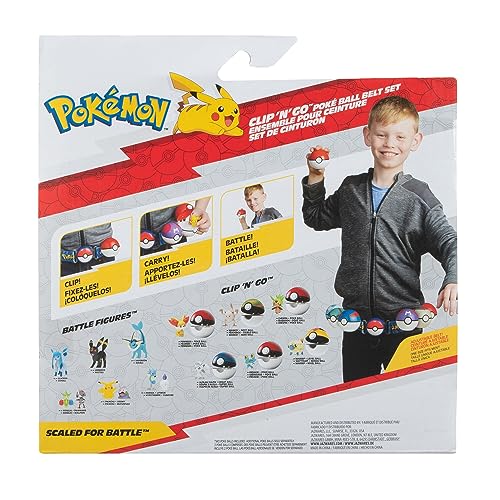 Pokémon PKW3161 Set-2-Inch Squirtle Battle Figure with Clip ‘N’ Go Plus Net Ball Accessories, Schiggy Belt Set by Pokémon - Image 7
