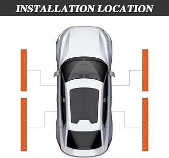 4PCS Car Door Sill Protector, Car Door Edge Guards, 3D Carbon Fiber Auto Door Entry Edge Guard Protection Trim, Universal Waterproof Door Threshold Strips Exterior Accessories for Car Truck