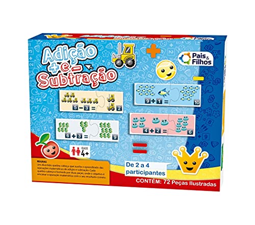 Jogo Diverso Adição e Subtração Pais E Filhos