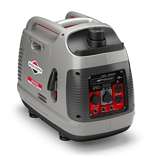 Briggs & Stratton P2200 Power Smart Series Inverter Generator with Quiet Power Technology and Parallel Capability, 2200 Starting Watts 1700 Running Watts