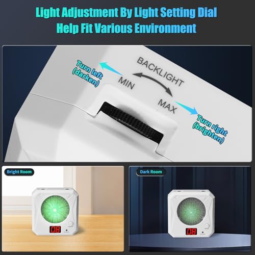 Image of ZBULAR 3rd Dry Fire Training System,Portable Glass Fiber Digital Laser Target Compatible with Laser Strike System Most of Training Cartridges 9mm /22lr for Practive Type-C Charging, LED Display
