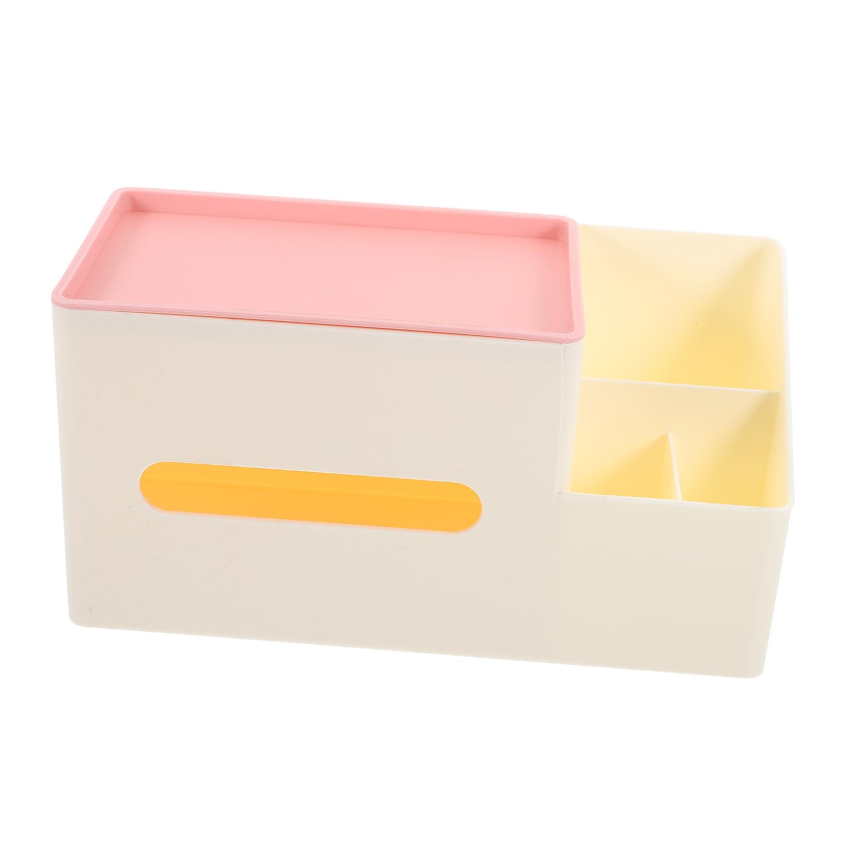 MUCKLILY Box Multifunctional Tissue Box Cover Modern Faux The Desktop Paper Towel Dispenser Tissue Storage Cases Bedroom Napkin Holders Tissue Container Tissue Holder Pink Plastic